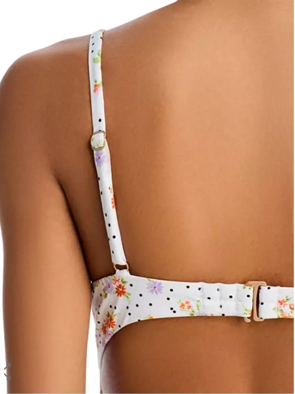 AQUA Smocked Underwire One Piece Swimsuit